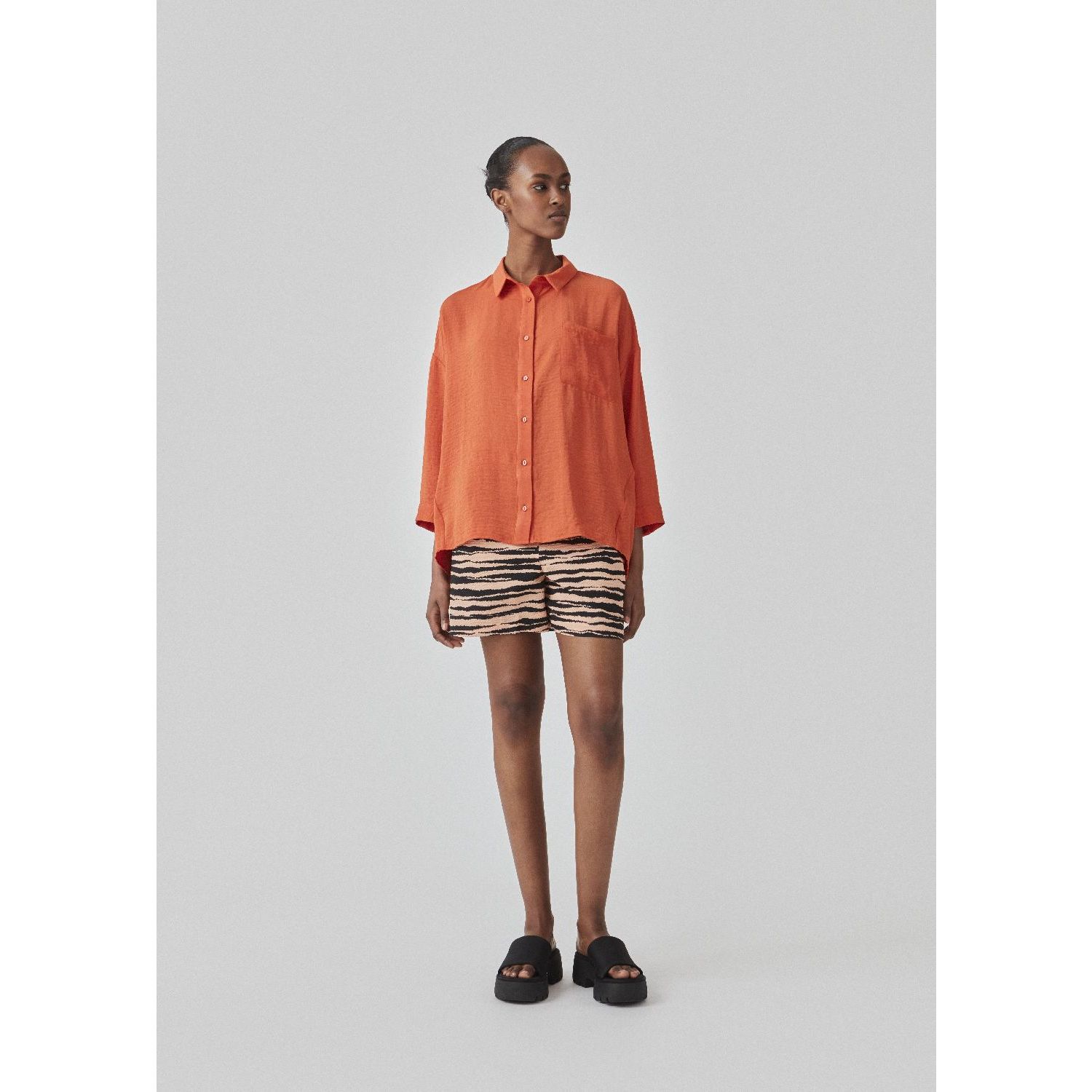Rose striped shop shirt