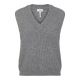 Object objmalena s/l knit waistcoat grey melange