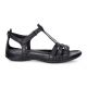 ecco Flash T-strap Sandal Zwartcombi