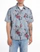 Replay M4119 shirt light blue hibiscus