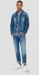 Replay mv842j 141 832 jacket medium blue