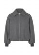 Modstrom ommimd jacket dark grey melange