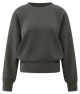 YAYA Fijngeribde raglan sweater dark night grey