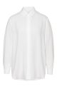 Yaya woven l/s blouse with buttons pure white