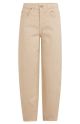 YAYA Barrel jeans met naaddetails desert beige