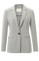 YAYA scuba blazer with stripe detail paloma grey