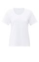 YAYA T-shirt met ronde ribhals pure white