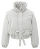 YAYA Oversized jas met afritsmouwen cloud grey