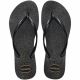 Havaianas Slim Gloss Black/Silver/Black