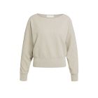 YAYA Trui met boothals en lange mou pure cashmere 