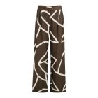 YAYA Broek met print chocolate martini br