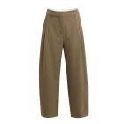 YAYA Geweven broek met rechte pijpe teak brown