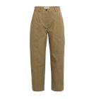 YAYA Geweven loose-fit broek met re teak brown