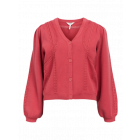 Object objulla knit l/s re cardigan slate rose