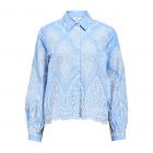 Object objbitten l/s shirt noos cornflower blue wh