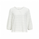 Object objlaila 3/4 sleeve top noos cloud dancer