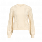 Object objingle l/s re o-neck knit noos sandshell