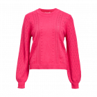Object objingle l/s re o-neck knit noos raspberry