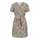 Object objkarina s/s short dress sandshell leopard