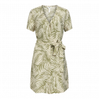 Object objkarina s/s short dress sands olive wavy