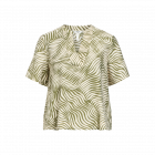 Object objkarina s/s v-neck top sandsh olive
