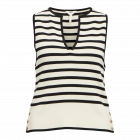 Object objviva s/l knit top spencer sand stripe bl