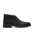 Clarks Newford Mid Black Leather