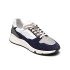Berkelmans Zandvoort Navy suede combi