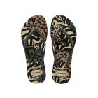 Havaianas slim animals slipper grey /green