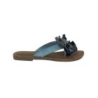 Lazamani Ladies Flower Slipper Denim