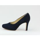 Paul Green hoge plateau pump suede blauw