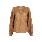 Aaiko alana chiffon pes top almond