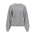 Object objflora l/s knit pullover noos medium grey