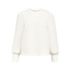 Object objandrea re l/s o-neck top noos white sand