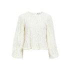 Object objlucie l/s re o-neck top noos white sand