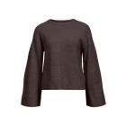 Object objenya l/s lo knit pullover seal brown