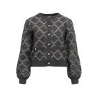 Object objpiluna l/s re knit cardigan dgm cloud