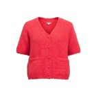 Object objsaggia v-neck knit cardigan poinsettia