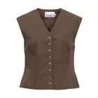 Object objmolly s/l re waistcoat noos seal brown