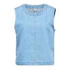 Object objrosie s/l denim top div light blue denim
