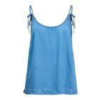Object objframe singlet denim top light blue denim