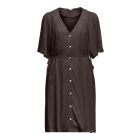 Object objsanne s/s re short dress seal brown