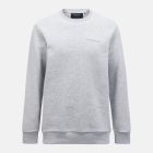 Peak Performance orginial small logo crew-med grey