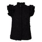 Aaiko gezana embroidery top black