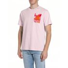 Replay t-shirt m3401 22662n roze