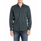 Replay shirt ocean blue m4128 85003-094