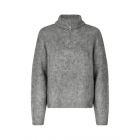 Modstrom kaneMD zip t-neck dark grey melange