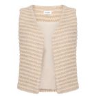 Aaiko narin wool pes gilet moon shell