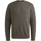 Cast Iron crewneck regular fit cotton granite gray