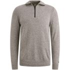 Cast Iron Half zip collar cotton mix Grisaille